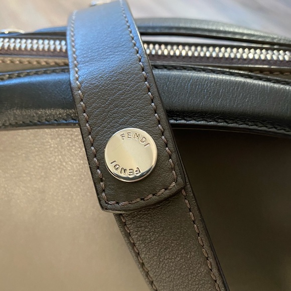 FENDI. Small Boston bag in soft Coal calfskin - Picture 7 of 8